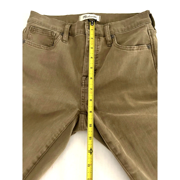 Madewell | Women's Brown 9" High-Rise Raw-Hem Skinny Jeans Size 25 - Picture 11 of 14